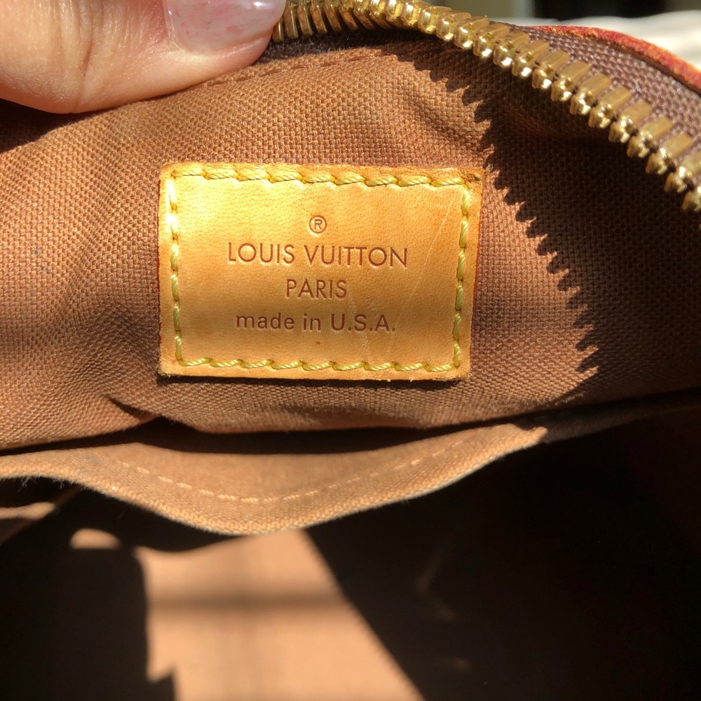 Louis Vuitton Brown and Gold Tote Bag - Picture 8 of 14